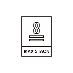 Max stack icon symbol vector illustration
