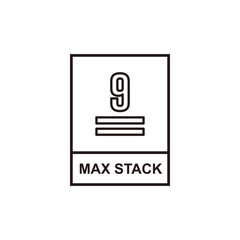 Max stack icon symbol vector illustration