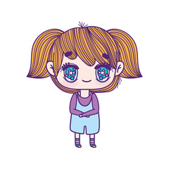 kids, cute little girl anime cartoon character