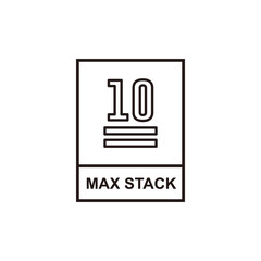 Max stack icon symbol vector illustration
