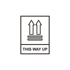 This way up icon symbol vector illustration