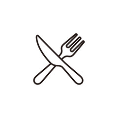 Fork and knife icon symbol vector illustration