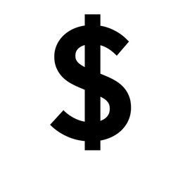 Dollar sign. Money vector icon.