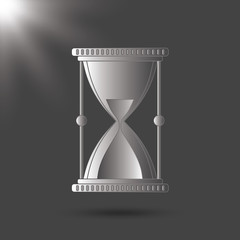Hourglass icon template color editable. Hourglass symbol vector sign. Black and white icon