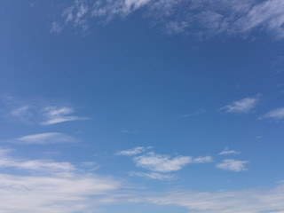 blue sky with clouds in the morning