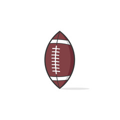vector illustration sports ball american football flat icon design