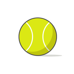 vector illustration sports ball tennis ball flat icon design