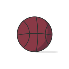 Fototapeta premium vector illustration sports ball basketball flat icon design