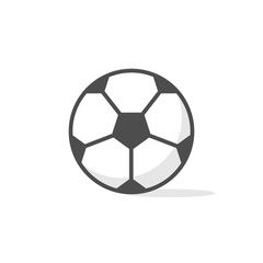 vector illustration sports ball soccer flat icon design