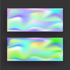 Blurred Mesh Gradient Wavy Background in Two Option.