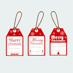 Template design Merry Christmas sale tag. Happy holiday with decoration for xmas sale and discount. Sale tag Christmas lettering for a new year offer.