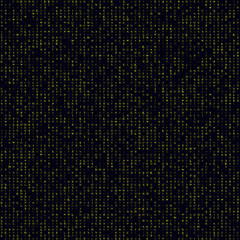 Abstract Matrix Pattern. Yellow filled alphabet seamless pattern. Neat background. Radiant vector illustration.