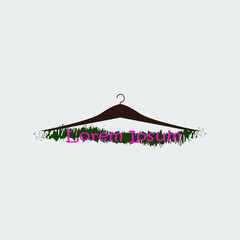 hanger isolated on white background