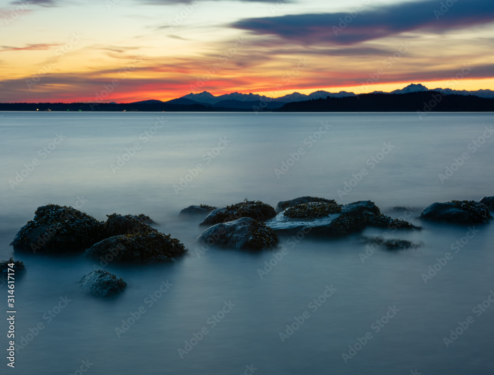 Wall mural constellation sunset 2