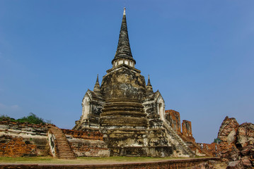 Fototapeta premium 世界遺産に指定されたアユタヤの遺跡