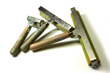 Three rollers for engraving