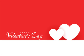 minimal happy valentines day love background design