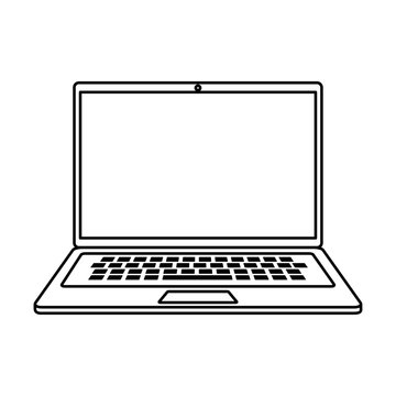 laptop computer device isolated icon vector illustration design