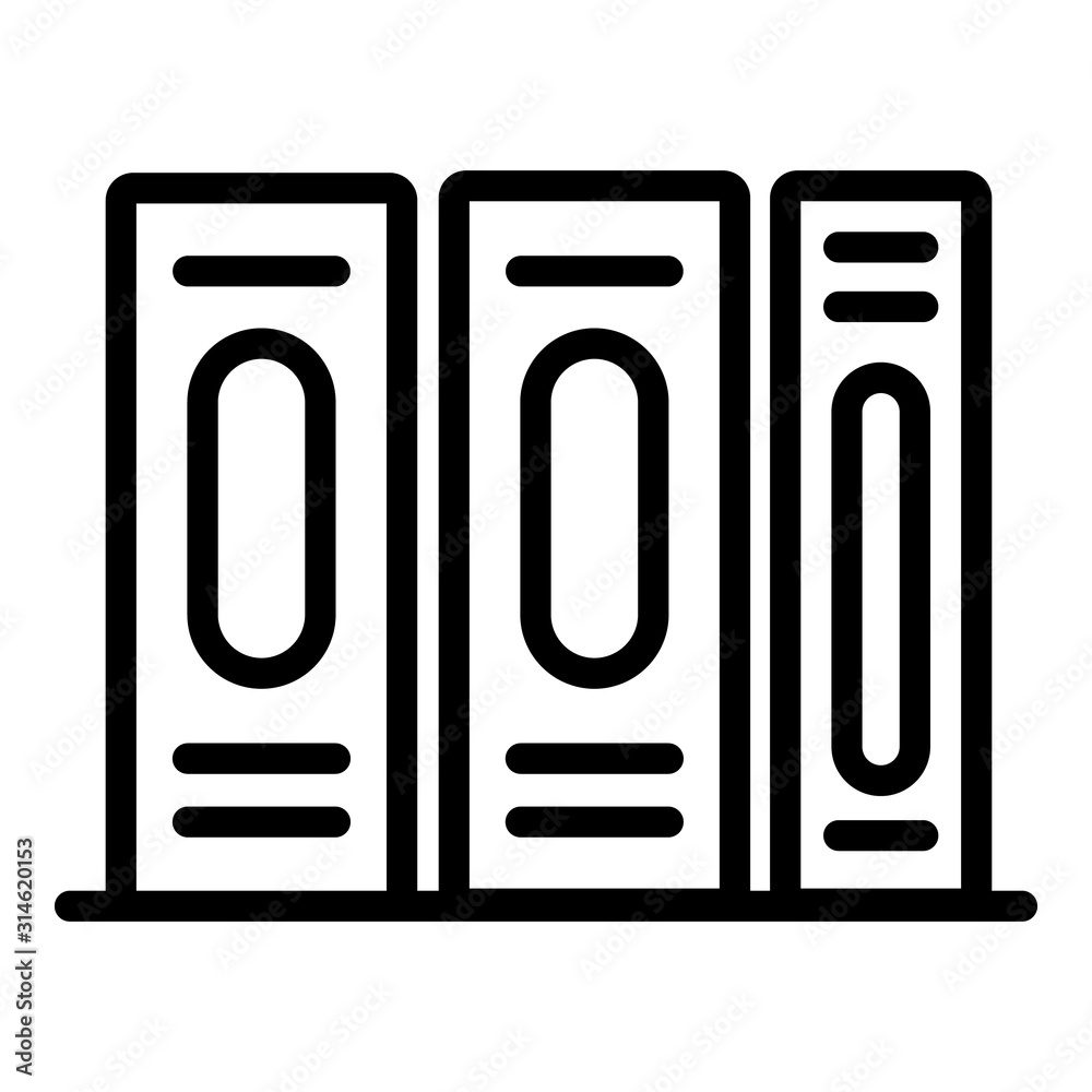 Poster file folder icon. outline file folder vector icon for web design isolated on white background