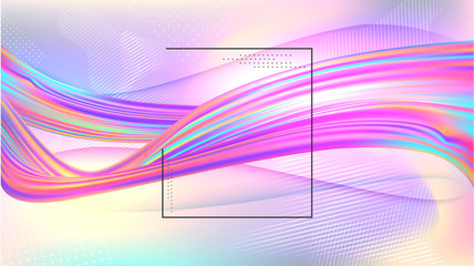 Gradient color wavy abstract background.