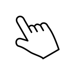 Finger icon, pointer signage trendy