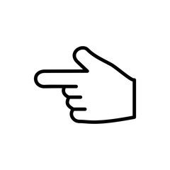 Finger icon, pointer signage trendy