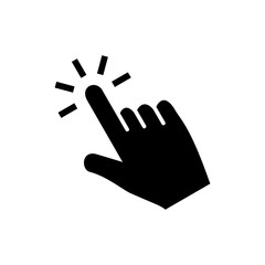 Finger icon, pointer signage trendy