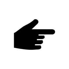 Finger icon, pointer signage trendy