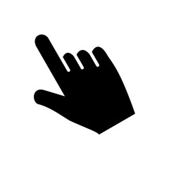 Finger icon, pointer signage trendy