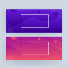 Abstract Geometric Wavy Background in Two Gradient Color Option.