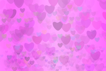 light pink heart star rainbow bubble and dark heart abstract