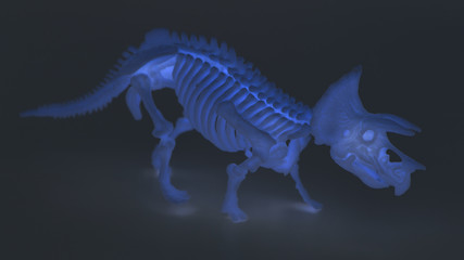  children's toy skeleton of an exotic animal