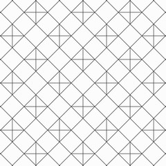 Geometric linear vector pattern, repeating square shape with linear plus sign. Pattern is clean for fabric, wallpaper, printing. Pattern is on swatches panel.
