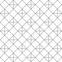 Geometric linear vector pattern, repeating square shape with linear plus sign. Pattern is clean for fabric, wallpaper, printing. Pattern is on swatches panel.