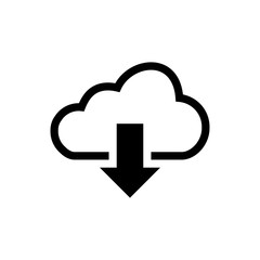 Obraz premium Download arrow signage icon trendy