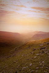 Fototapeta premium Colorful landscape of Brandon Mount in spring