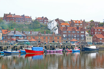 Fototapeta na wymiar Whitby Harbour, Yorkshire 
