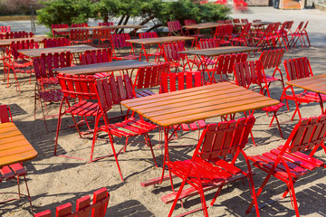 european restaurant - tables and chairs