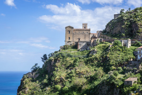 Saint Nicholas Church also called Saint Lucy Church in Savoca, small town on Sicily in Italy