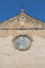 church with round window