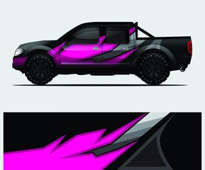 truck decal graphic wrap vector, abstract background