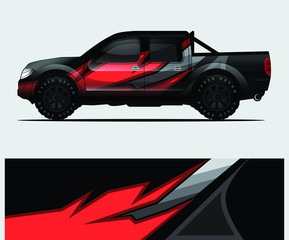 truck decal graphic wrap vector, abstract background