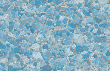 ceramic broken tiles wall