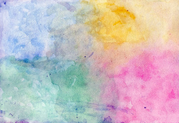 Obraz na płótnie Canvas abstract colorful watercolor background