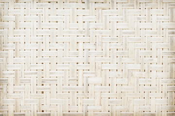 Old bamboo woven mat seamless patterns  , natural wood texture light brown background