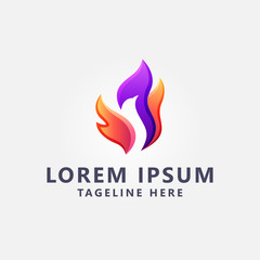 Premium Colorful Eagle  logo design Vector