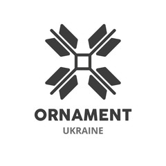 Ornament  thin line icon. Ukrainian symbols. Vector illustration symbol element for web design. .