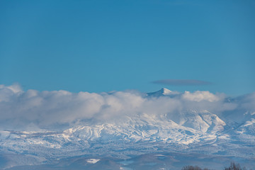 冬山の風景