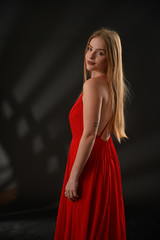 Fototapeta premium blonde girl with long hair