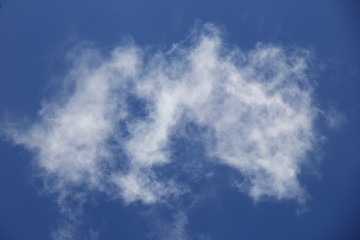 爽やかな青空と白い雲